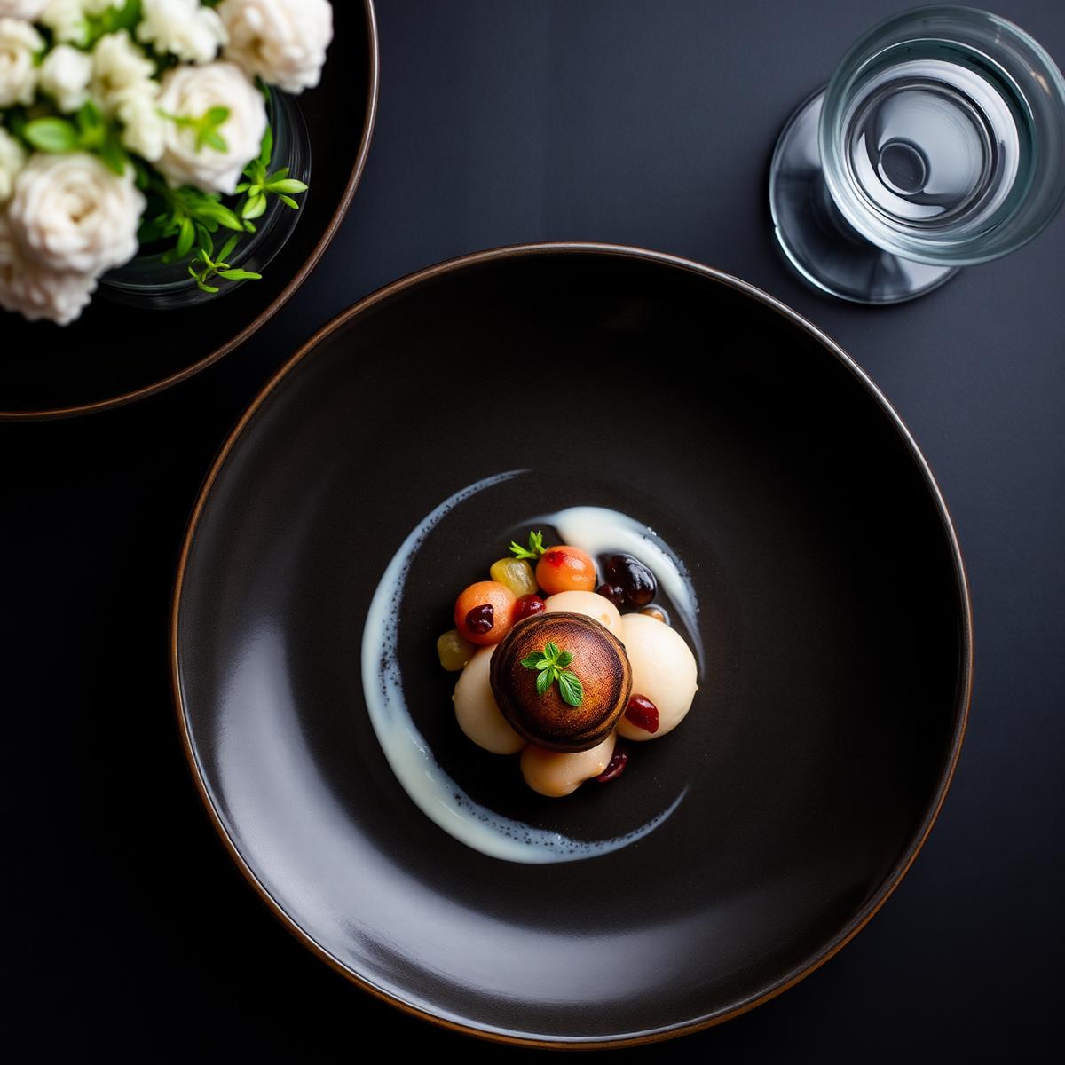 Premium restaurant dish